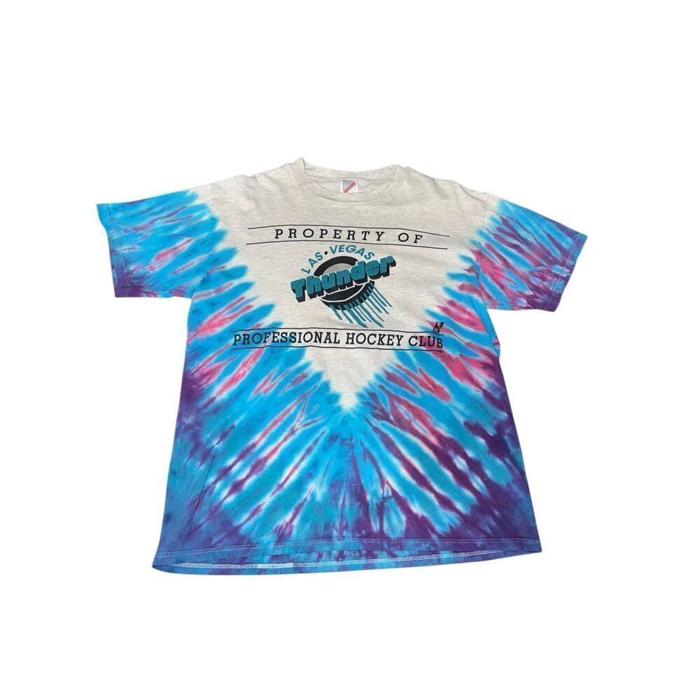Vintage Las Vegas Thunder Hockey Tie-Dye Tee